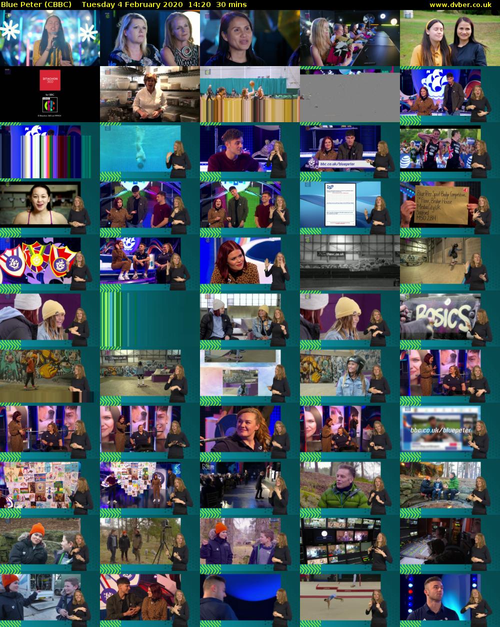 Blue Peter (CBBC) Tuesday 4 February 2020 14:20 - 14:50