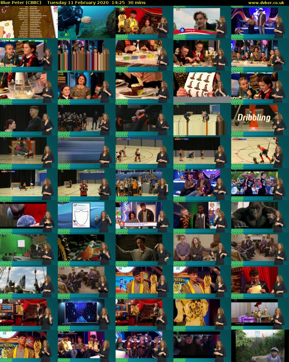Blue Peter (CBBC) Tuesday 11 February 2020 14:25 - 14:55