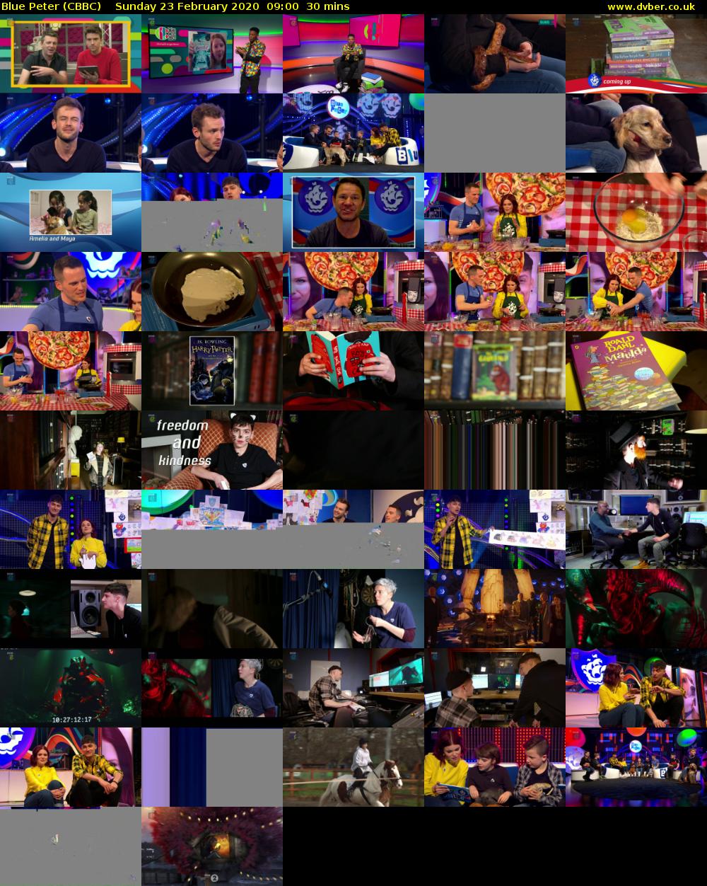 Blue Peter (CBBC) Sunday 23 February 2020 09:00 - 09:30