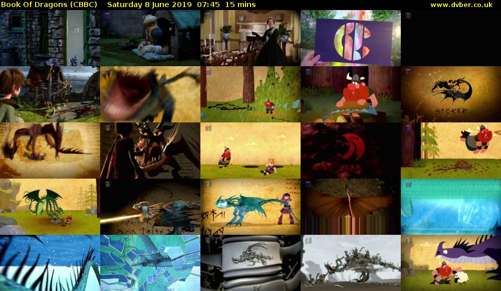 Book Of Dragons (CBBC) Saturday 8 June 2019 07:45 - 08:00