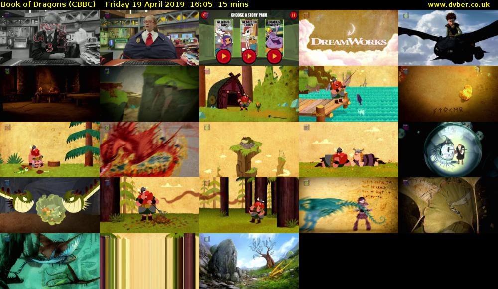 Book of Dragons (CBBC) Friday 19 April 2019 16:05 - 16:20