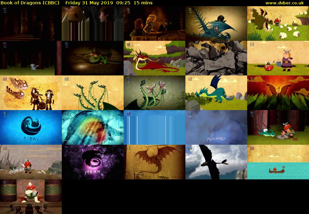 Book of Dragons (CBBC) Friday 31 May 2019 09:25 - 09:40