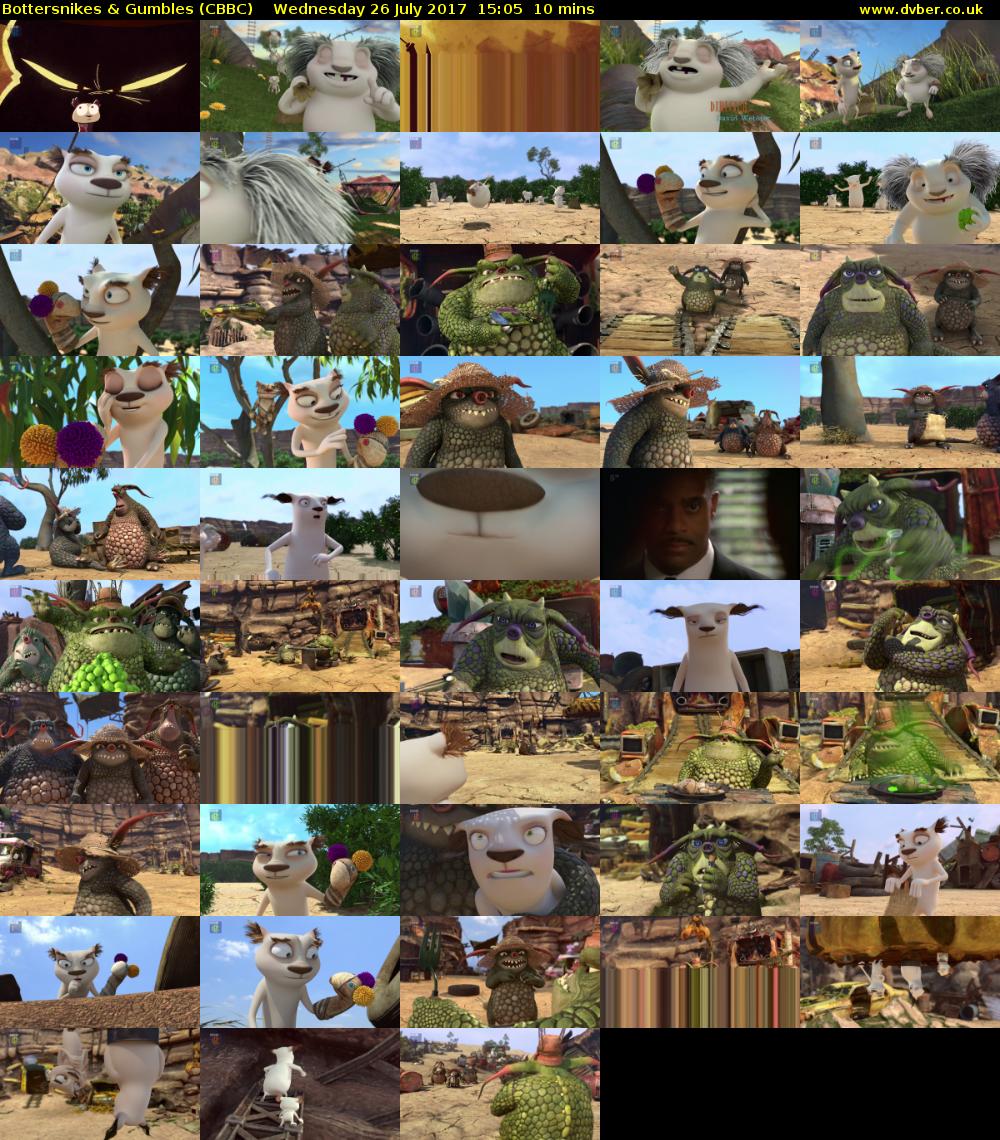 Bottersnikes & Gumbles (CBBC) Wednesday 26 July 2017 15:05 - 15:15