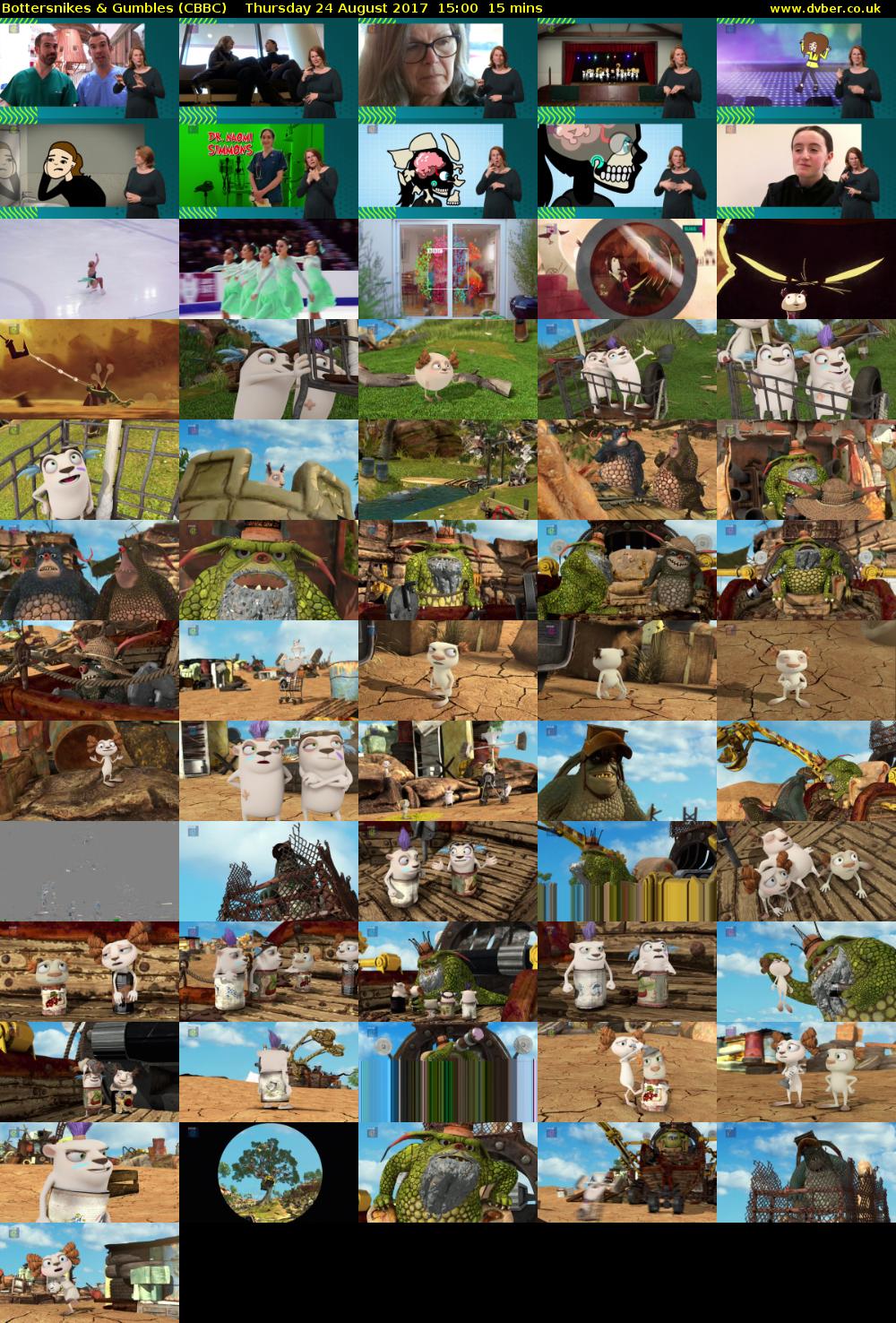 Bottersnikes & Gumbles (CBBC) Thursday 24 August 2017 15:00 - 15:15