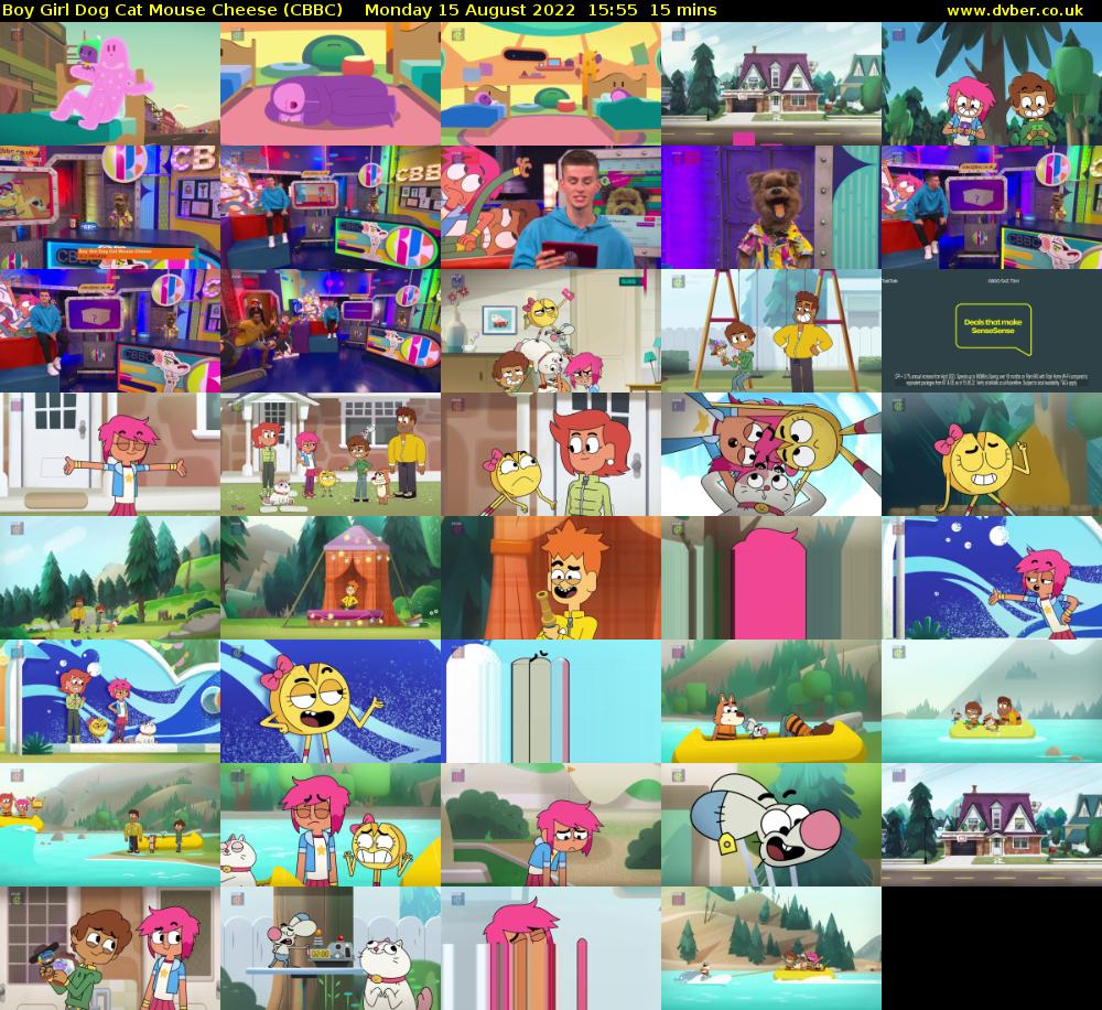 Boy Girl Dog Cat Mouse Cheese (CBBC) Monday 15 August 2022 15:55 - 16:10