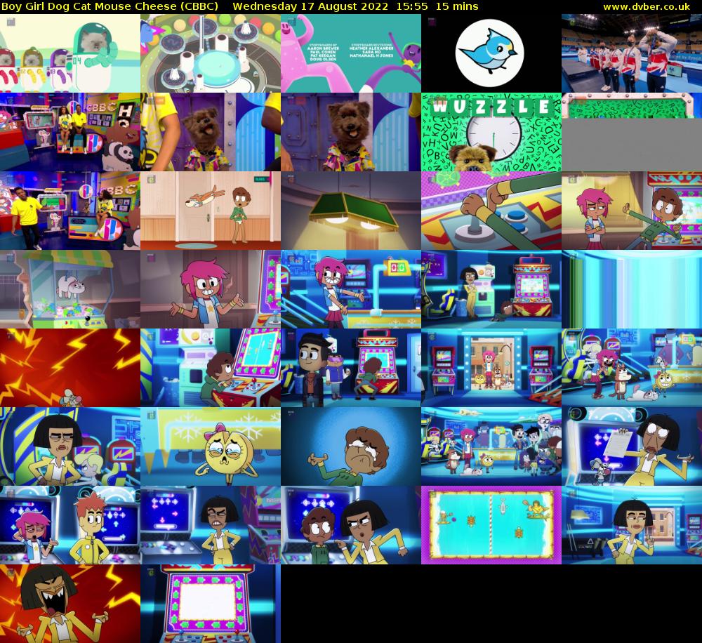 Boy Girl Dog Cat Mouse Cheese (CBBC) Wednesday 17 August 2022 15:55 - 16:10
