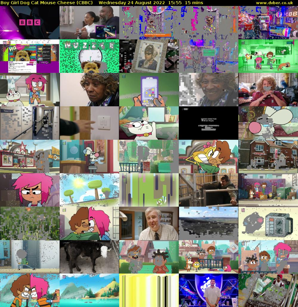 Boy Girl Dog Cat Mouse Cheese (CBBC) Wednesday 24 August 2022 15:55 - 16:10