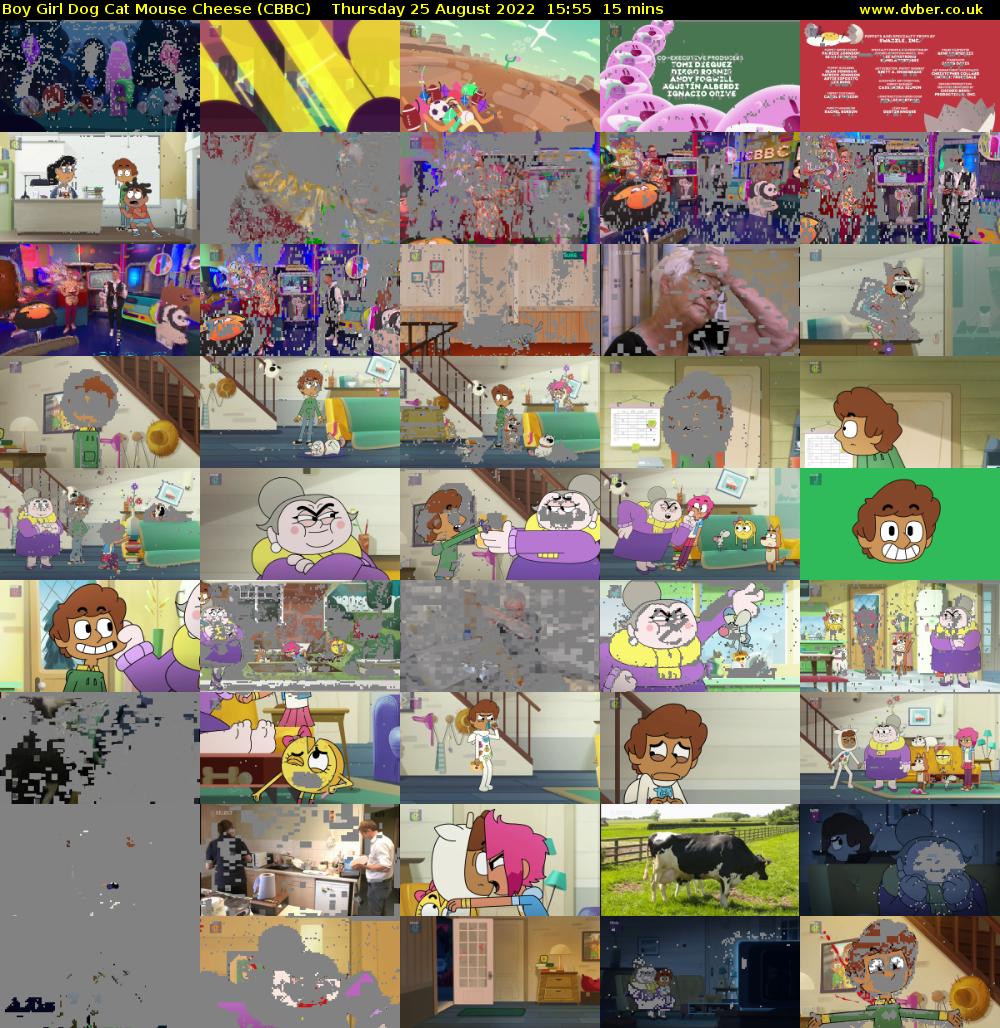 Boy Girl Dog Cat Mouse Cheese (CBBC) Thursday 25 August 2022 15:55 - 16:10