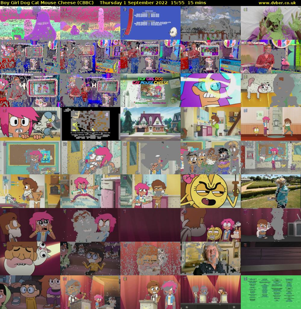 Boy Girl Dog Cat Mouse Cheese (CBBC) Thursday 1 September 2022 15:55 - 16:10
