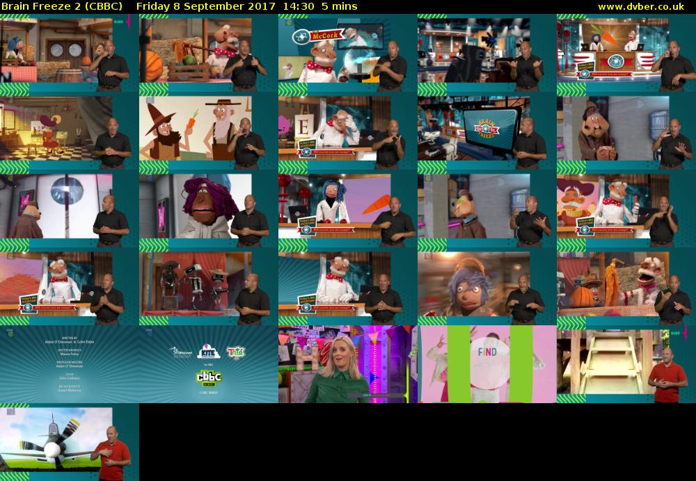 Brain Freeze 2 (CBBC) Friday 8 September 2017 14:30 - 14:35