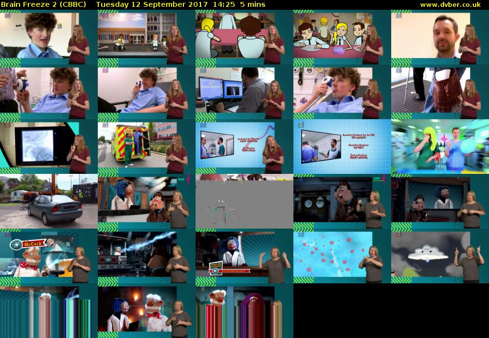 Brain Freeze 2 (CBBC) Tuesday 12 September 2017 14:25 - 14:30