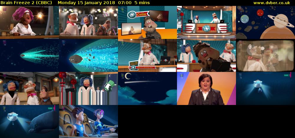 Brain Freeze 2 (CBBC) Monday 15 January 2018 07:00 - 07:05