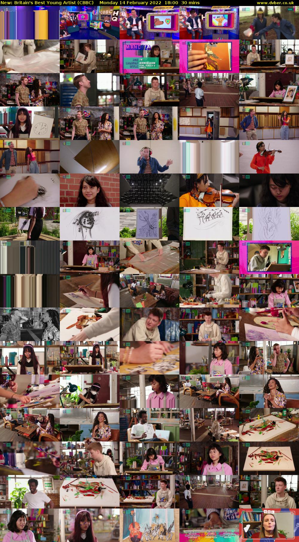 Britain's Best Young Artist (CBBC) Monday 14 February 2022 18:00 - 18:30
