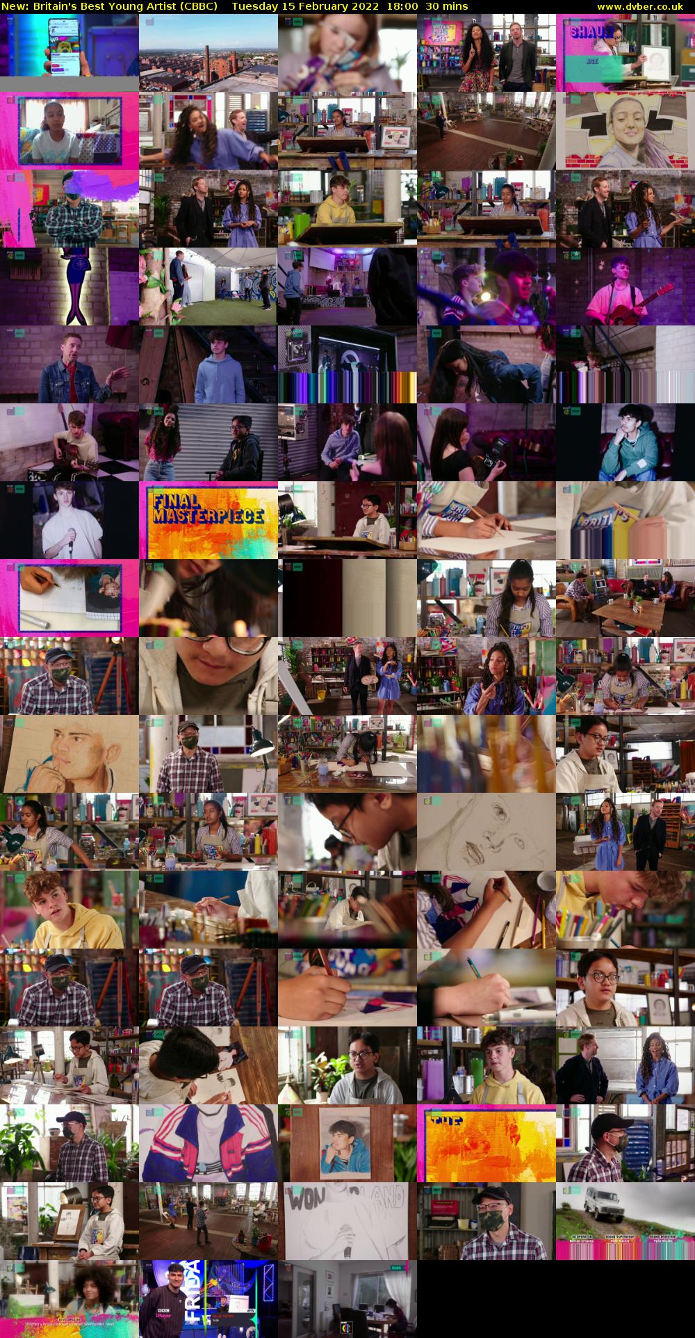 Britain's Best Young Artist (CBBC) Tuesday 15 February 2022 18:00 - 18:30