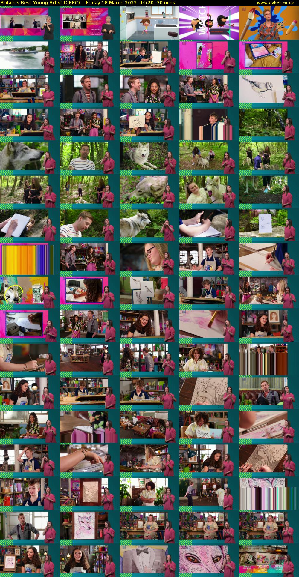 Britain's Best Young Artist (CBBC) Friday 18 March 2022 14:20 - 14:50