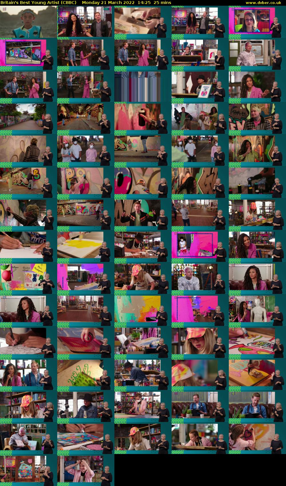 Britain's Best Young Artist (CBBC) Monday 21 March 2022 14:25 - 14:50