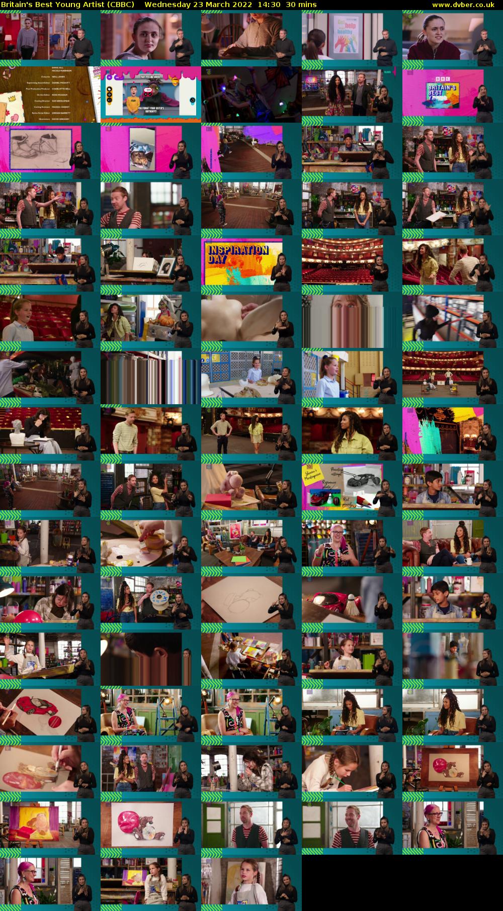 Britain's Best Young Artist (CBBC) Wednesday 23 March 2022 14:30 - 15:00