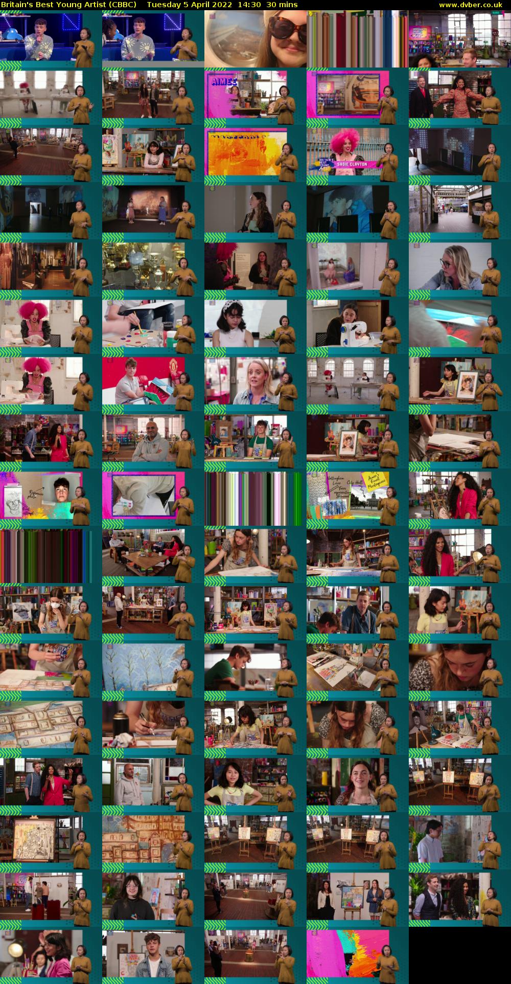 Britain's Best Young Artist (CBBC) Tuesday 5 April 2022 14:30 - 15:00