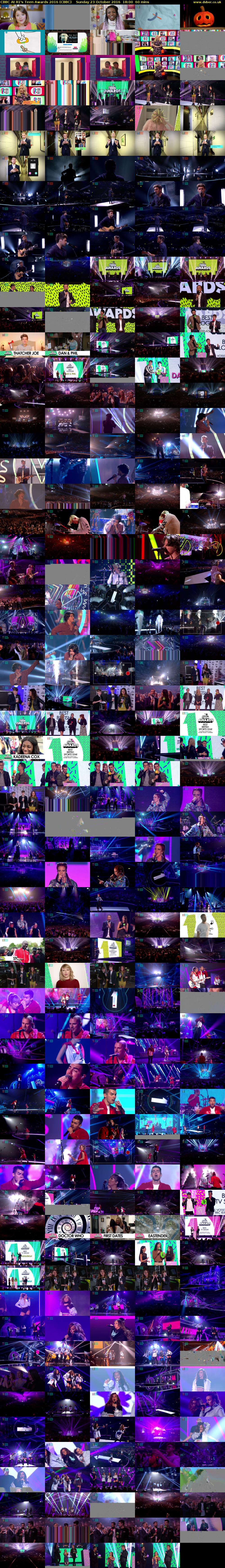 CBBC At R1's Teen Awards 2016 (CBBC) Sunday 23 October 2016 18:00 - 19:00