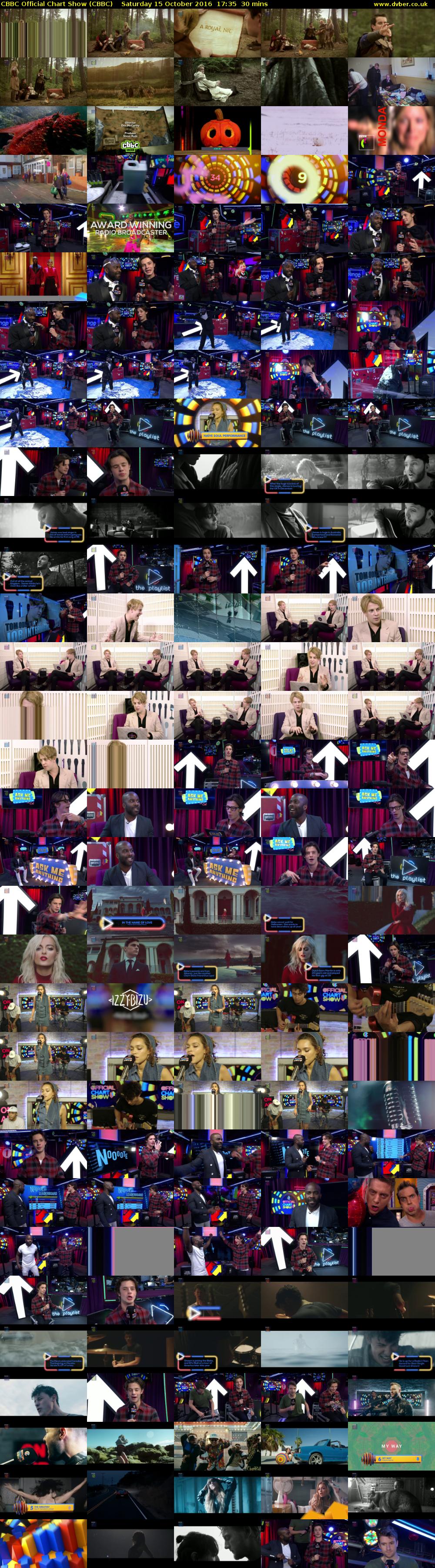 CBBC Official Chart Show (CBBC) Saturday 15 October 2016 17:35 - 18:05