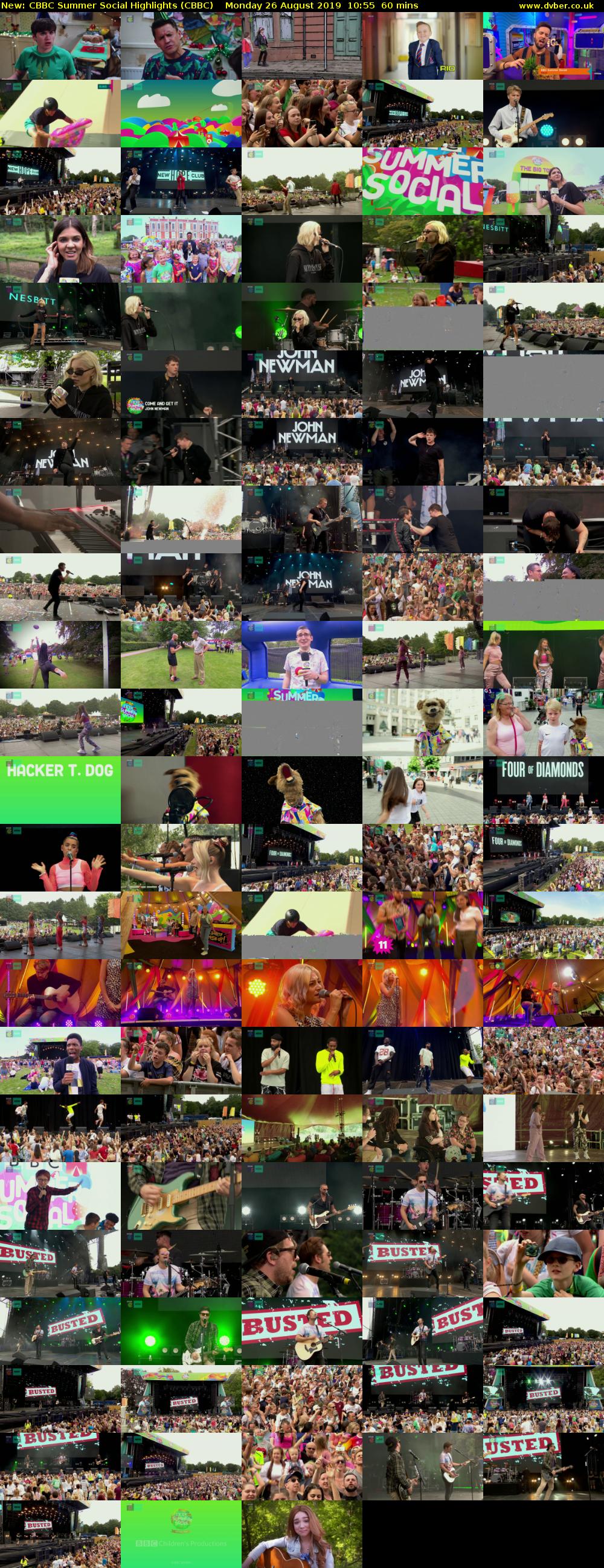 CBBC Summer Social Highlights (CBBC) Monday 26 August 2019 10:55 - 11:55