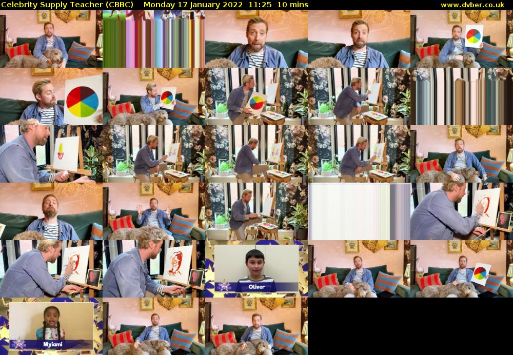 Celebrity Supply Teacher (CBBC) Monday 17 January 2022 11:25 - 11:35