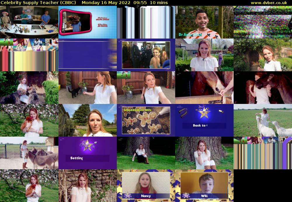 Celebrity Supply Teacher (CBBC) Monday 16 May 2022 09:55 - 10:05