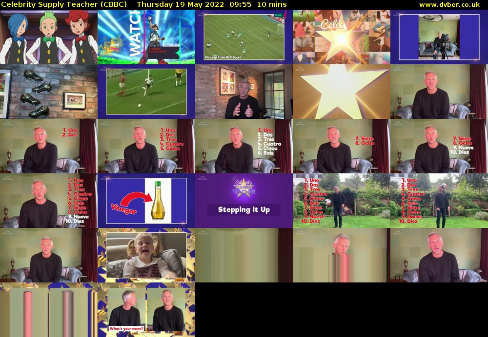 Celebrity Supply Teacher (CBBC) Thursday 19 May 2022 09:55 - 10:05