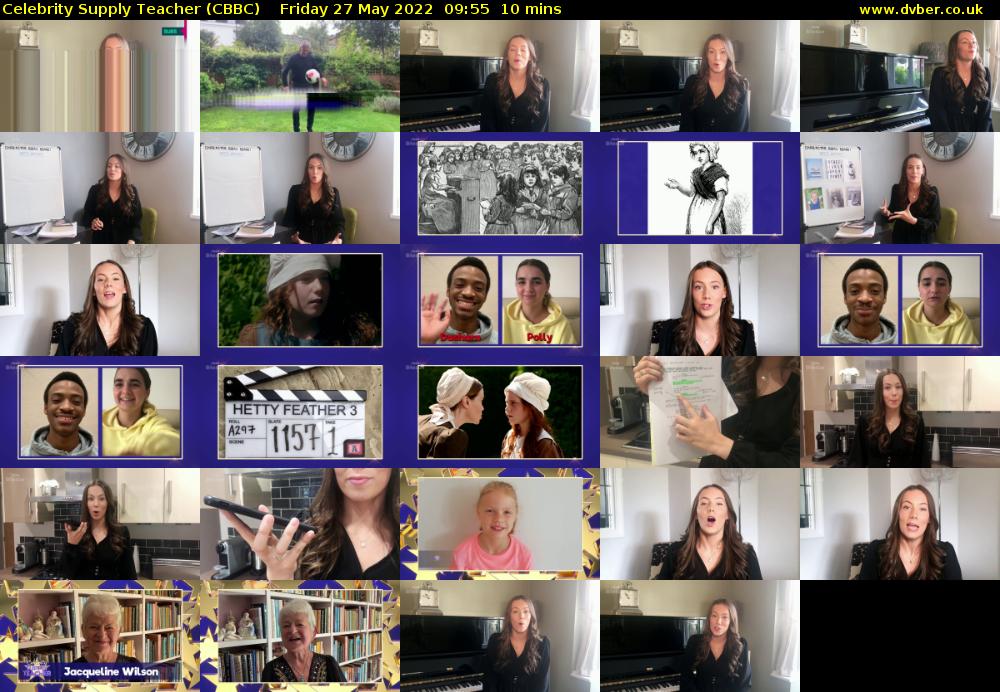 Celebrity Supply Teacher (CBBC) Friday 27 May 2022 09:55 - 10:05