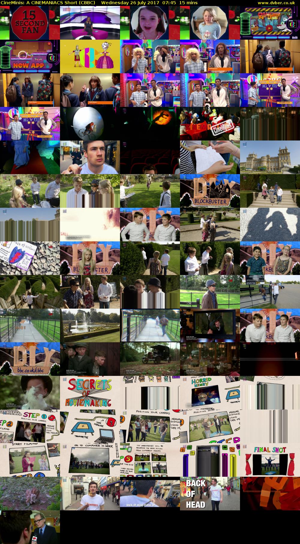CineMinis: A CINEMANIACS Short (CBBC) Wednesday 26 July 2017 07:45 - 08:00