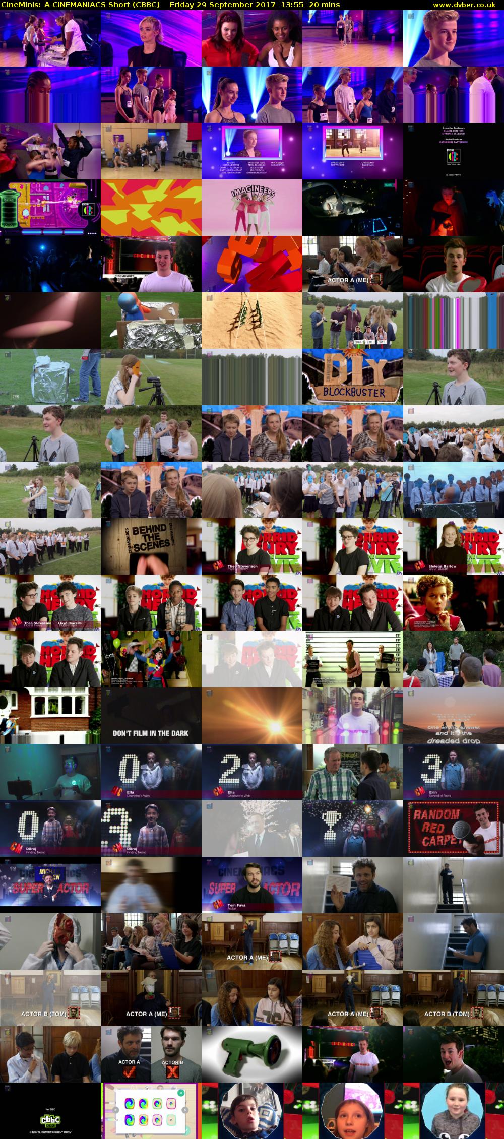 CineMinis: A CINEMANIACS Short (CBBC) Friday 29 September 2017 13:55 - 14:15