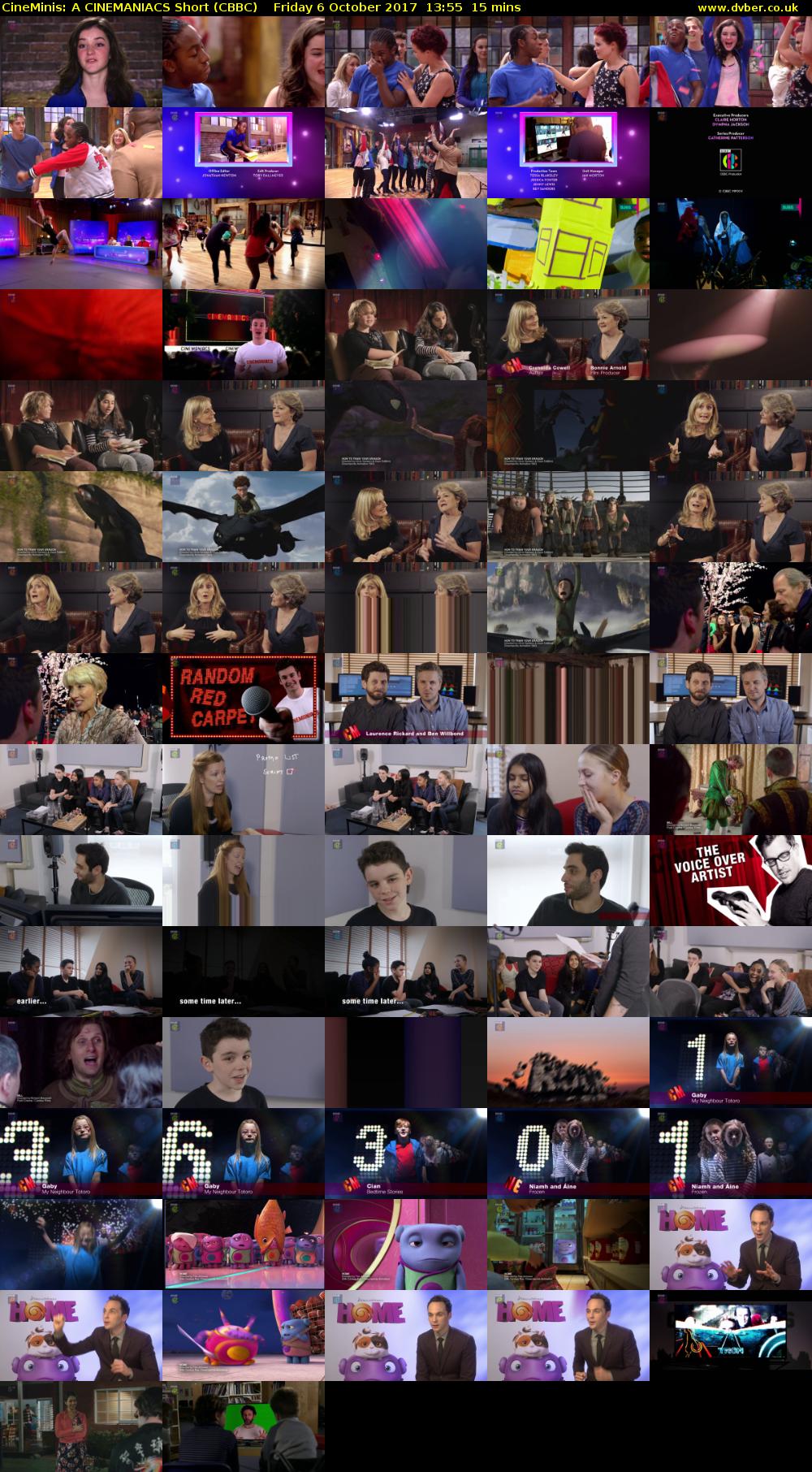 CineMinis: A CINEMANIACS Short (CBBC) Friday 6 October 2017 13:55 - 14:10