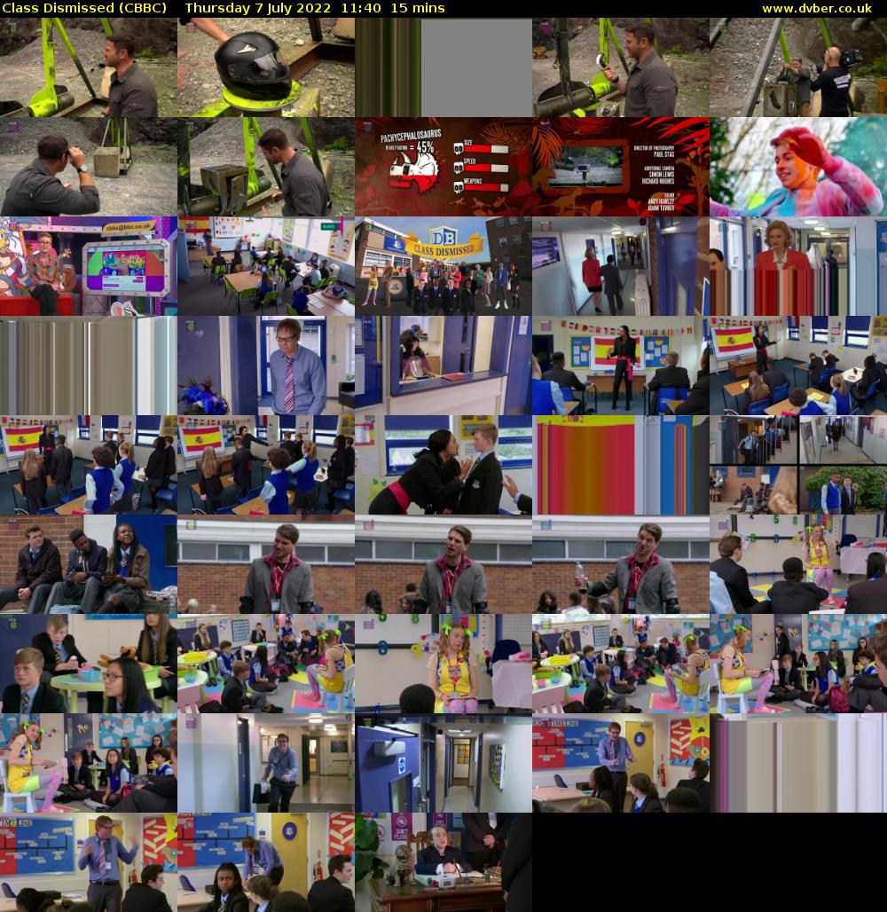 Class Dismissed (CBBC) Thursday 7 July 2022 11:40 - 11:55