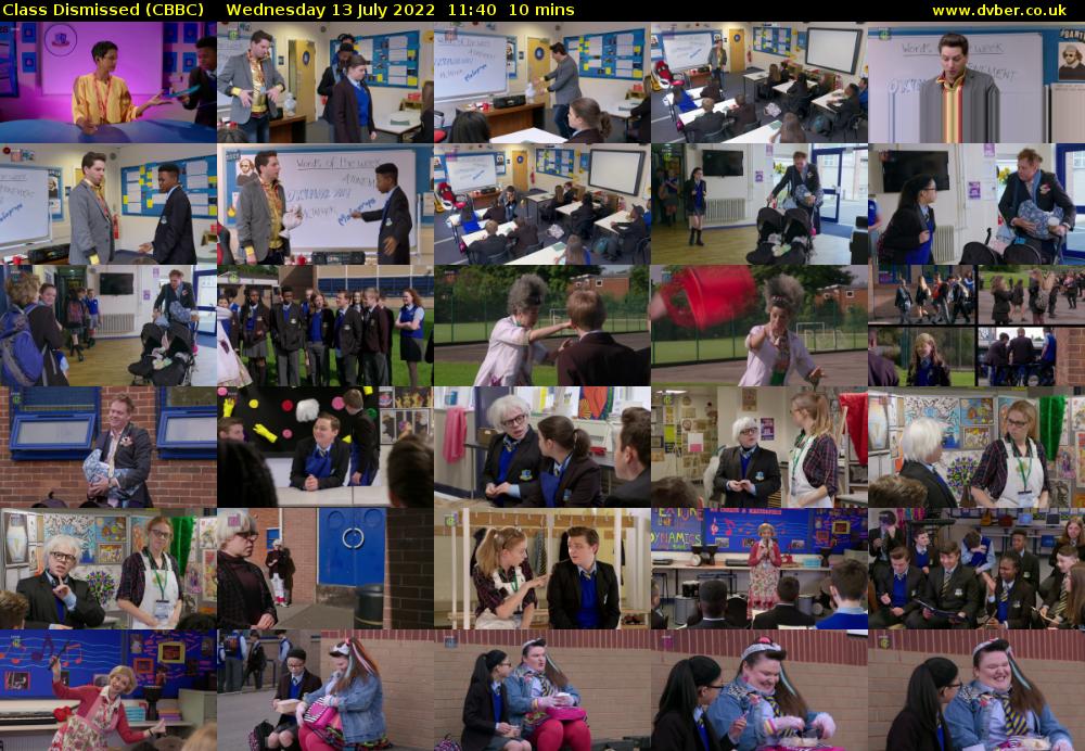 Class Dismissed (CBBC) Wednesday 13 July 2022 11:40 - 11:50