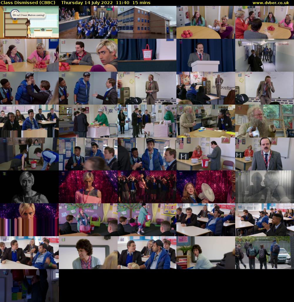 Class Dismissed (CBBC) Thursday 14 July 2022 11:40 - 11:55