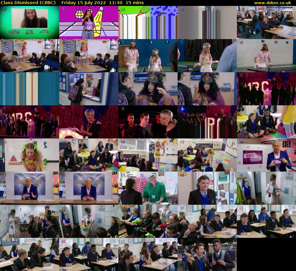 Class Dismissed (CBBC) Friday 15 July 2022 11:40 - 11:55