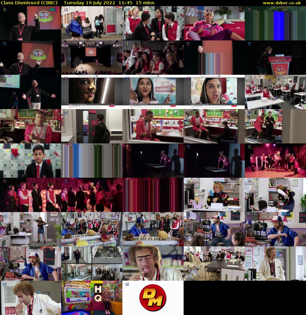 Class Dismissed (CBBC) Tuesday 19 July 2022 11:45 - 12:00