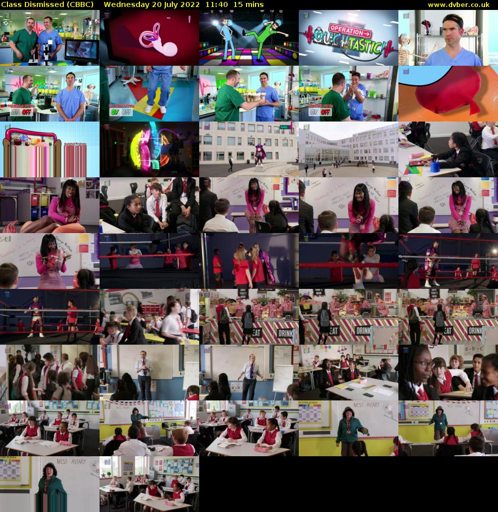 Class Dismissed (CBBC) Wednesday 20 July 2022 11:40 - 11:55