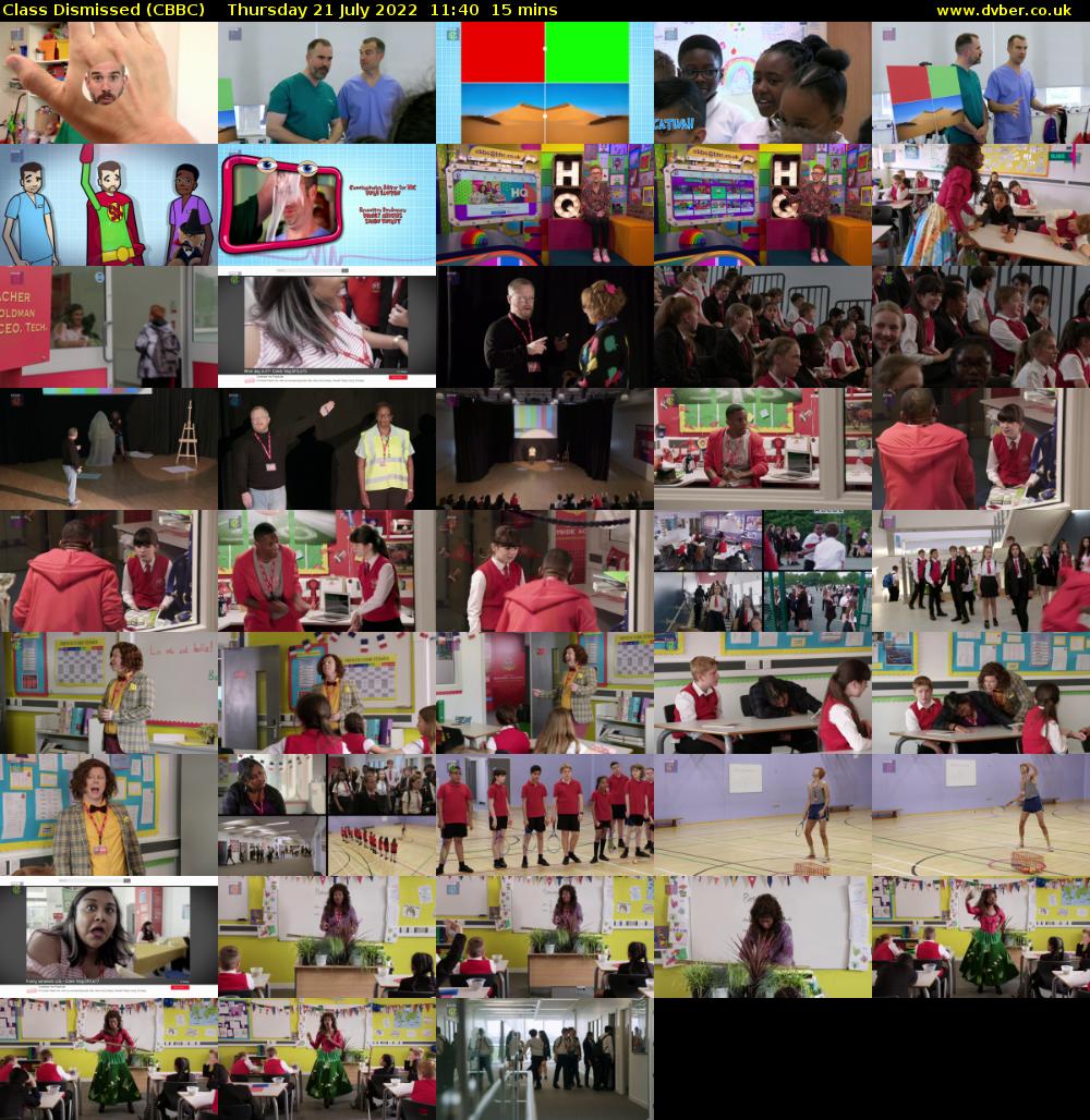 Class Dismissed (CBBC) Thursday 21 July 2022 11:40 - 11:55