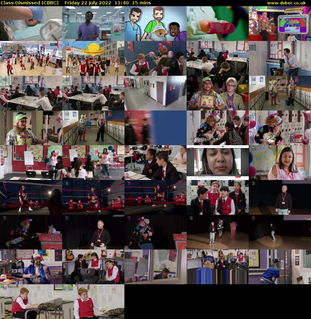 Class Dismissed (CBBC) Friday 22 July 2022 11:40 - 11:55