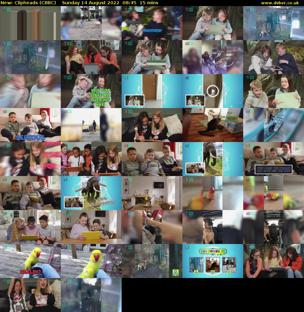 Clipheads (CBBC) Sunday 14 August 2022 08:45 - 09:00