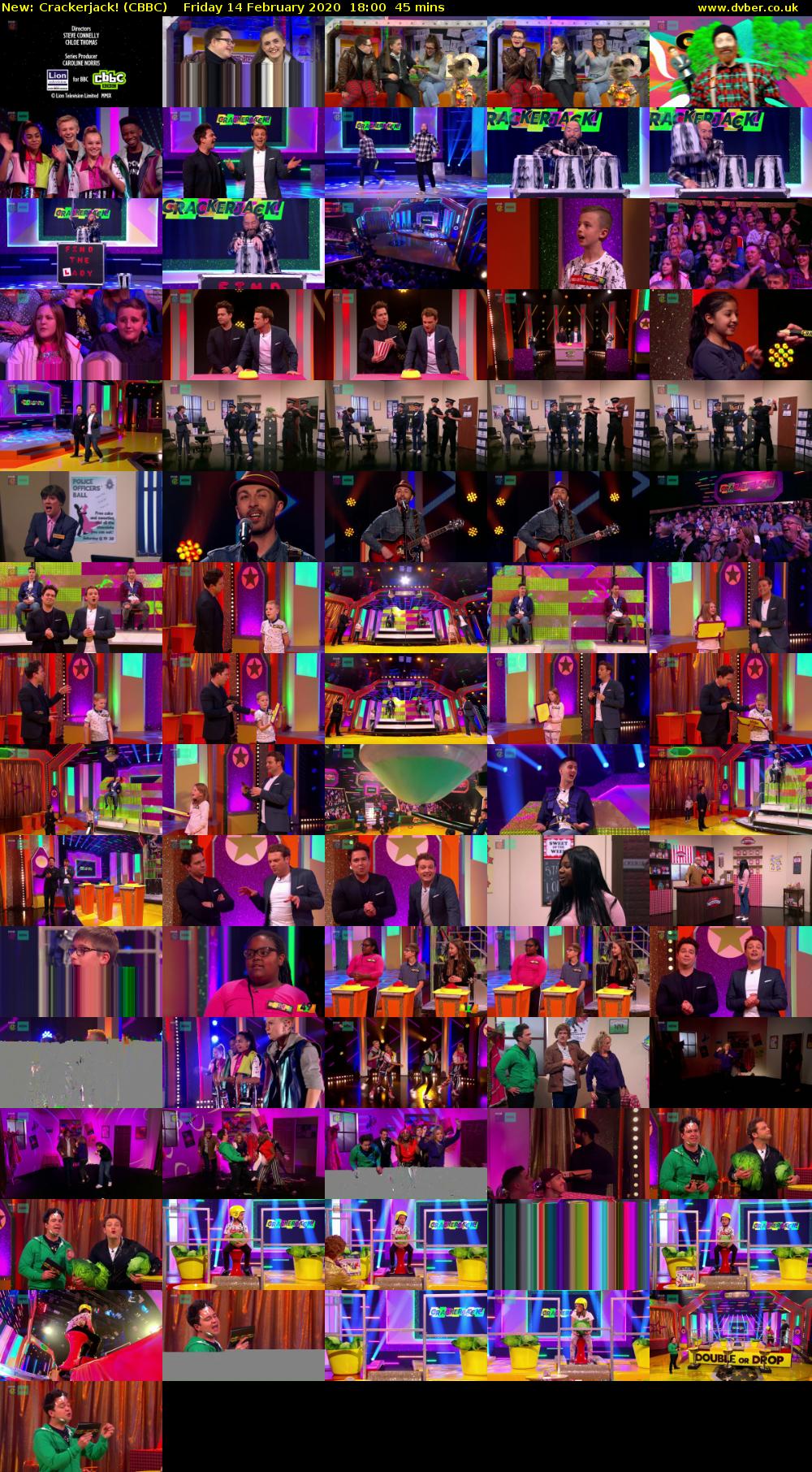 Crackerjack! (CBBC) Friday 14 February 2020 18:00 - 18:45