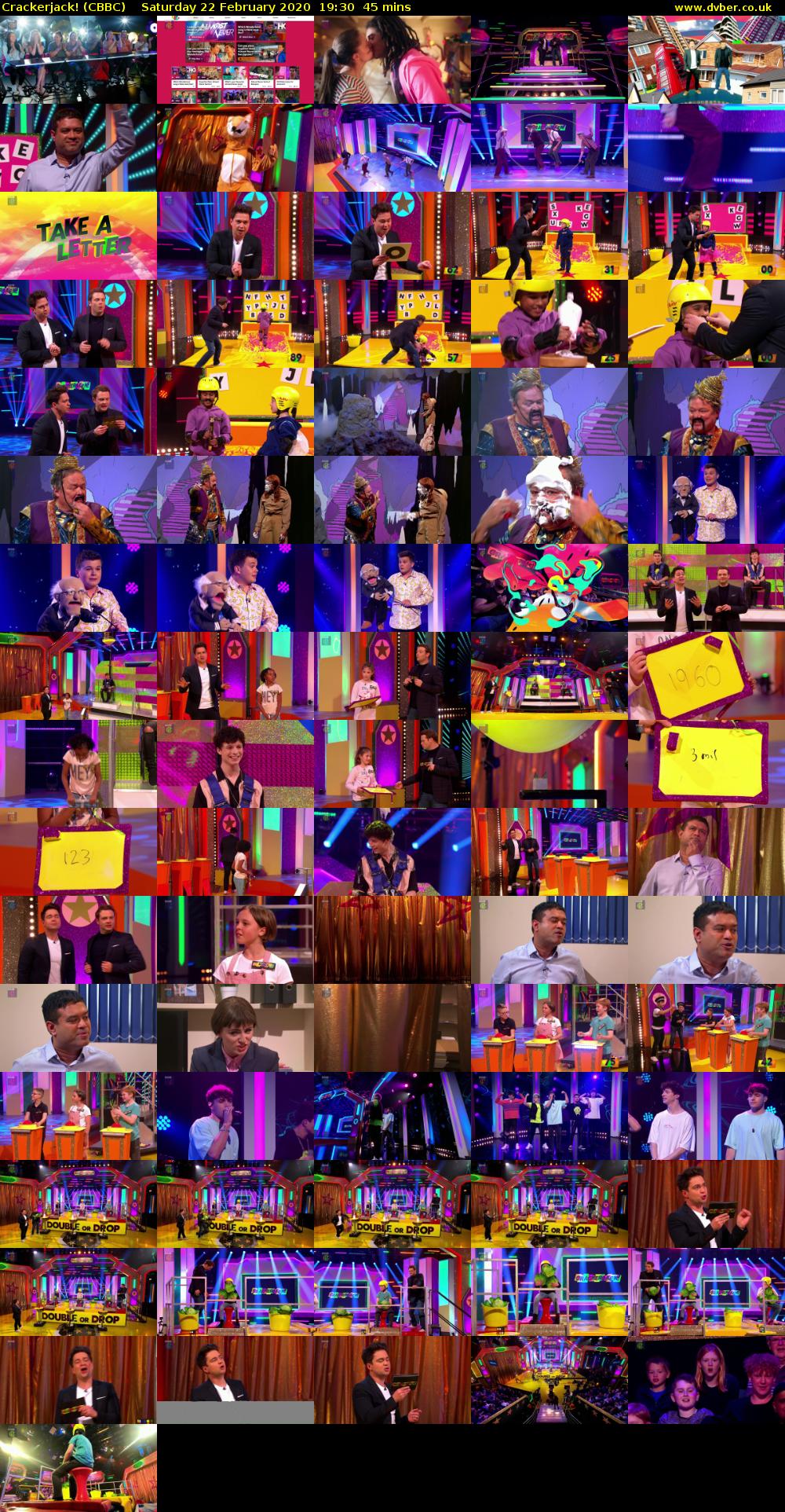 Crackerjack! (CBBC) Saturday 22 February 2020 19:30 - 20:15