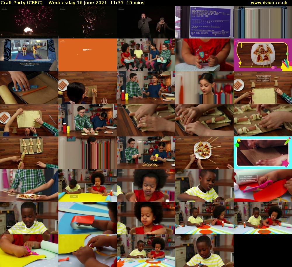 Craft Party (CBBC) Wednesday 16 June 2021 11:35 - 11:50