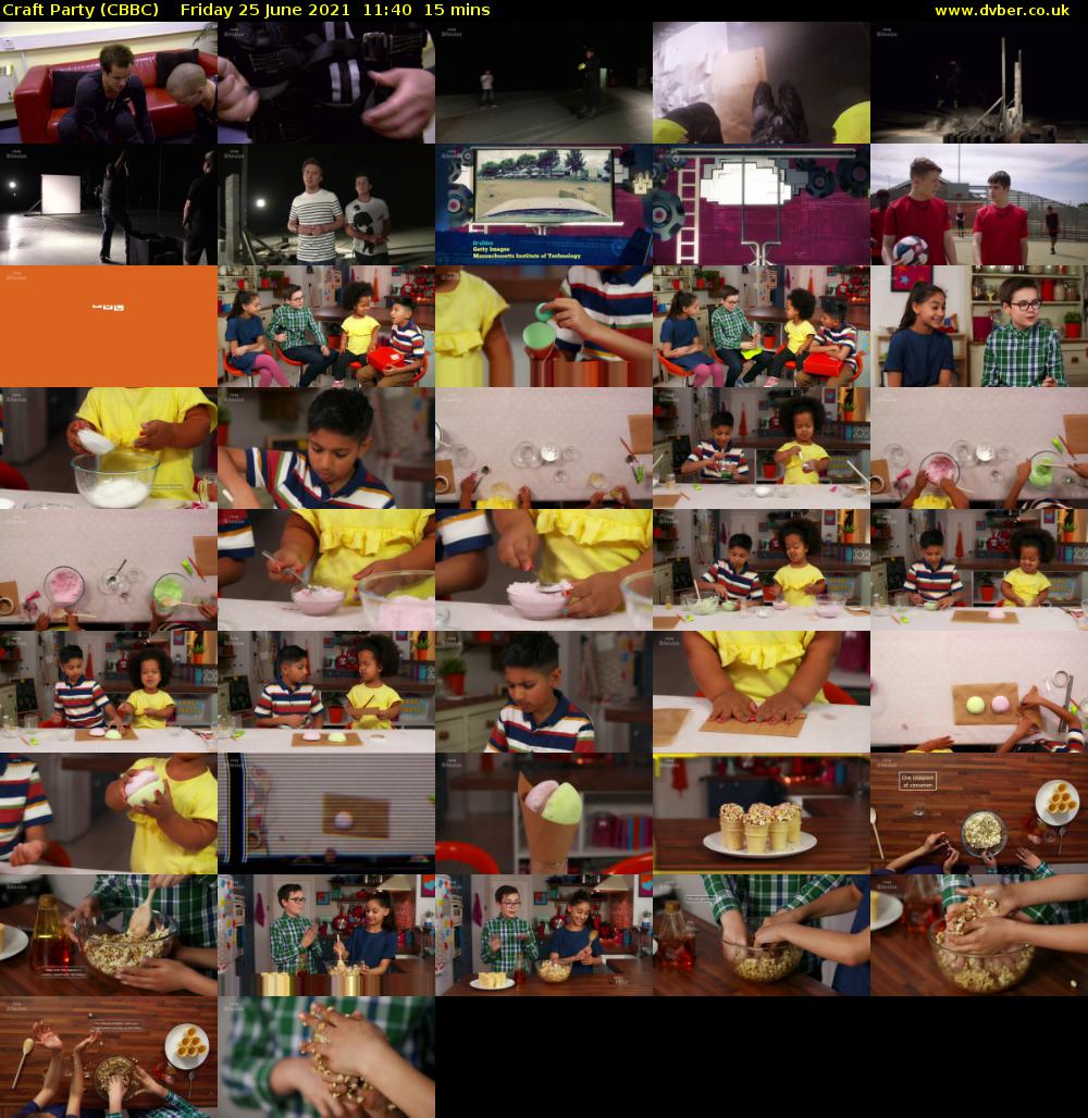 Craft Party (CBBC) Friday 25 June 2021 11:40 - 11:55