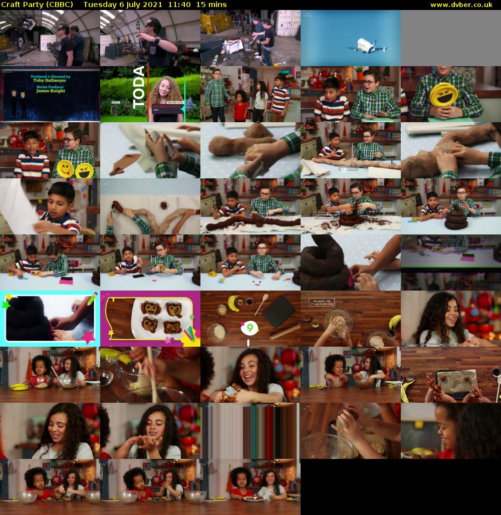 Craft Party (CBBC) Tuesday 6 July 2021 11:40 - 11:55