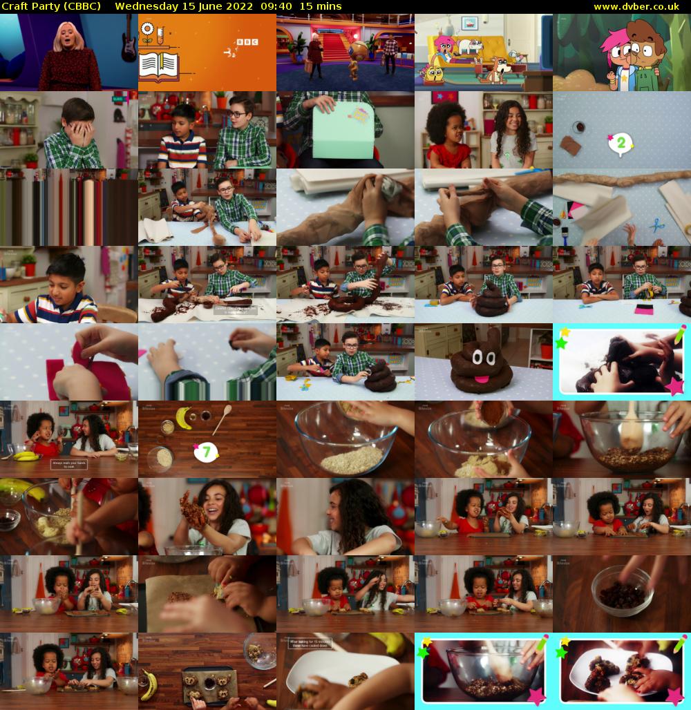 Craft Party (CBBC) Wednesday 15 June 2022 09:40 - 09:55