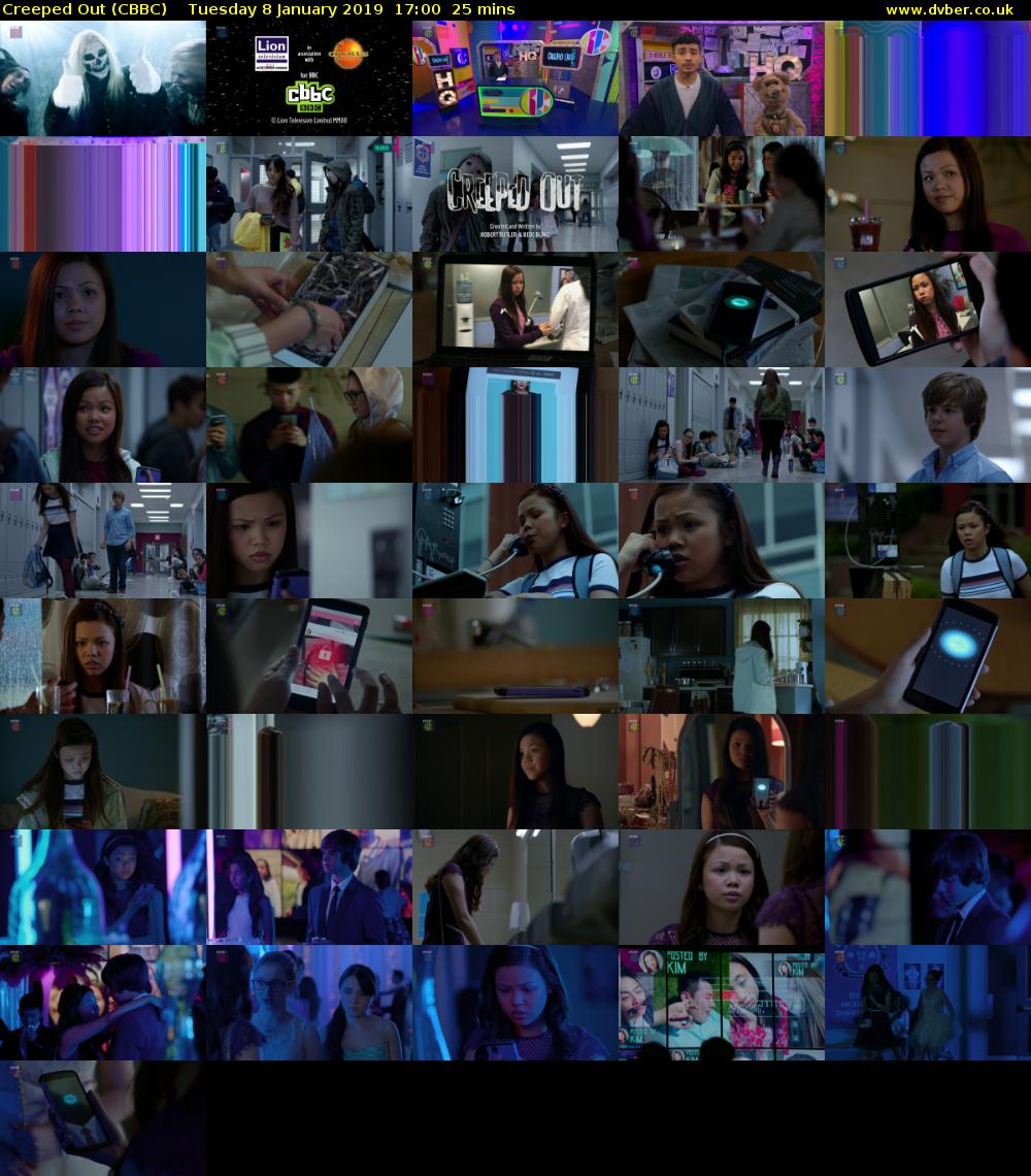 Creeped Out (CBBC) Tuesday 8 January 2019 17:00 - 17:25