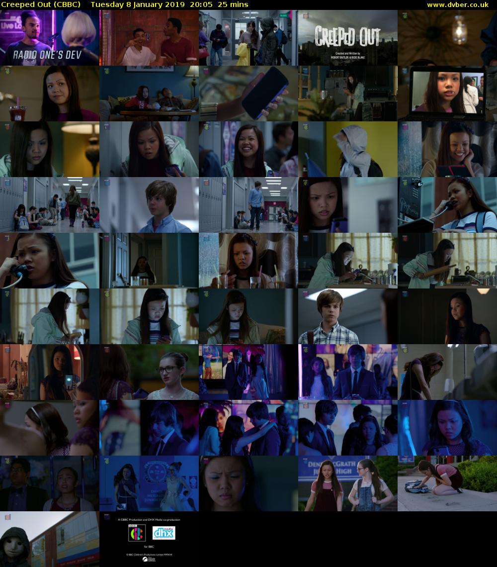 Creeped Out (CBBC) Tuesday 8 January 2019 20:05 - 20:30