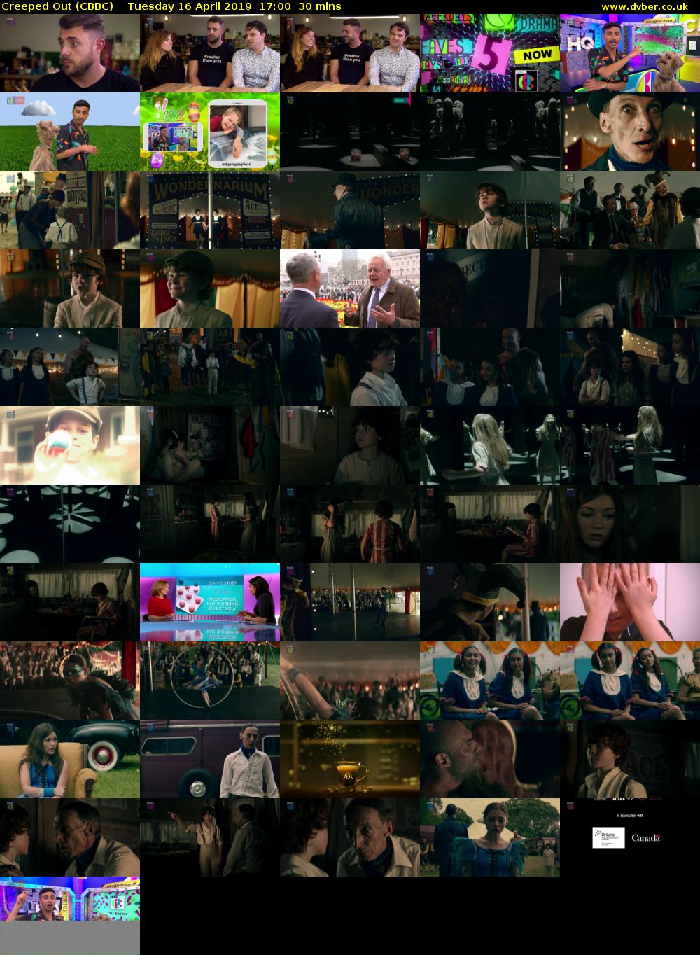 Creeped Out (CBBC) Tuesday 16 April 2019 17:00 - 17:30